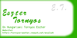 eszter tornyos business card